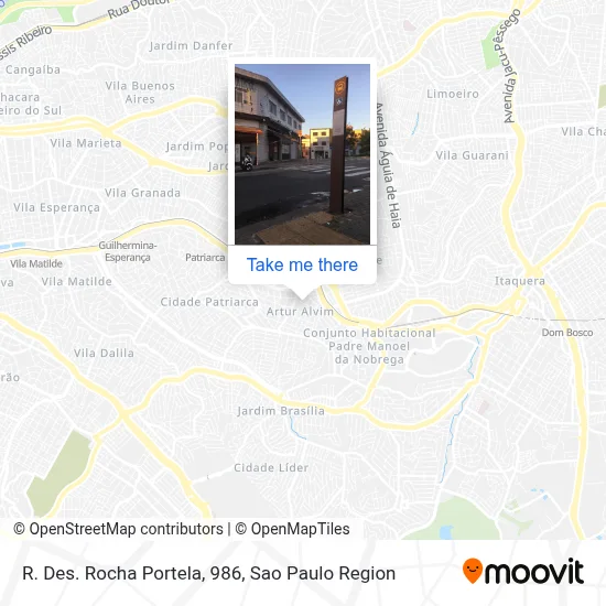 R. Des. Rocha Portela, 986 map