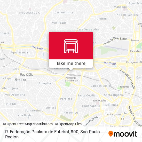 R. Federação Paulista de Futebol, 800 map