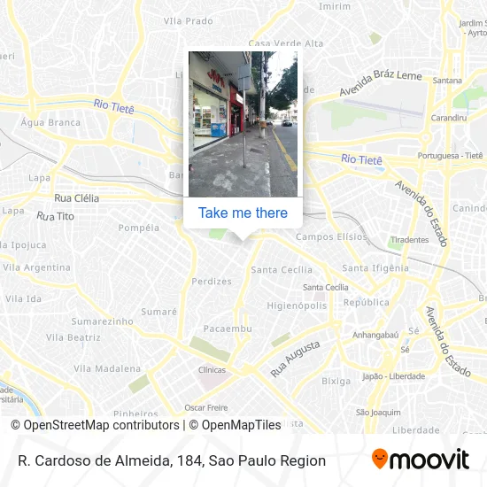 R. Cardoso de Almeida, 184 map