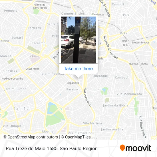 Rua Treze de Maio 1685 map