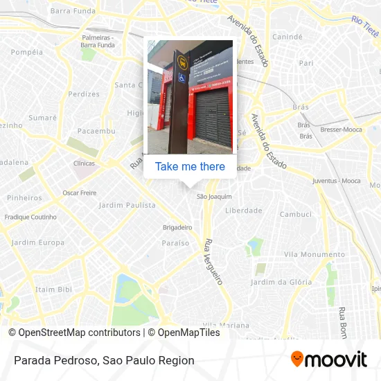 Parada Pedroso map