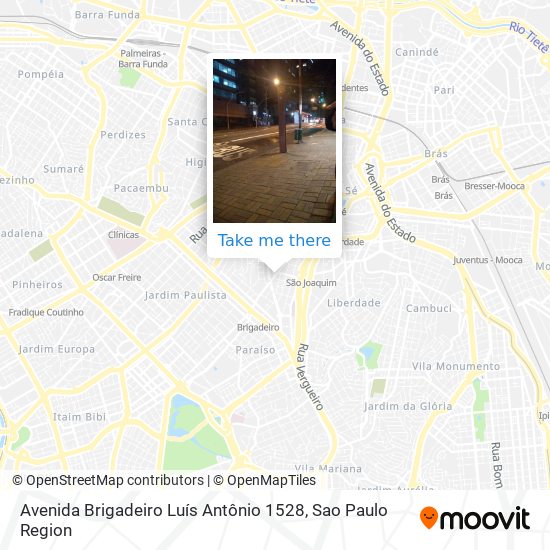 Avenida Brigadeiro Luís Antônio 1528 map