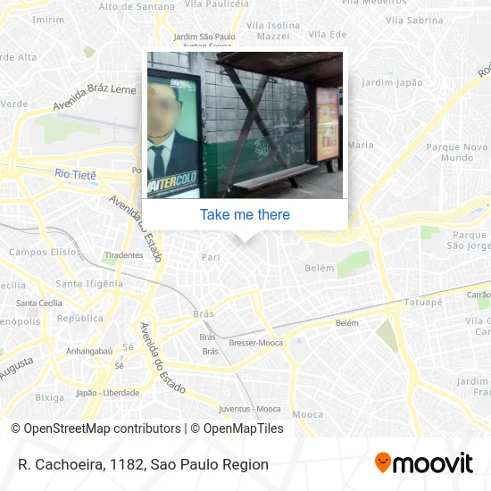 R. Cachoeira, 1182 map