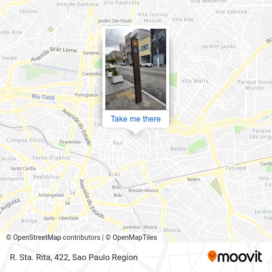 R. Sta. Rita, 422 map