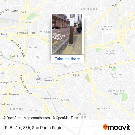 R. Belém, 336 map