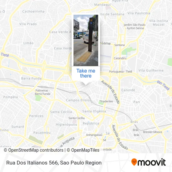 Rua Dos Italianos 566 map