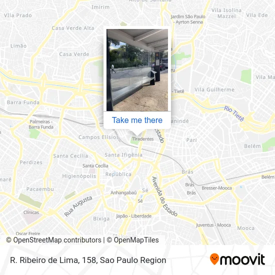 R. Ribeiro de Lima, 158 map