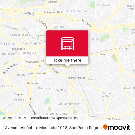 Mapa Avenida Alcântara Machado 1018