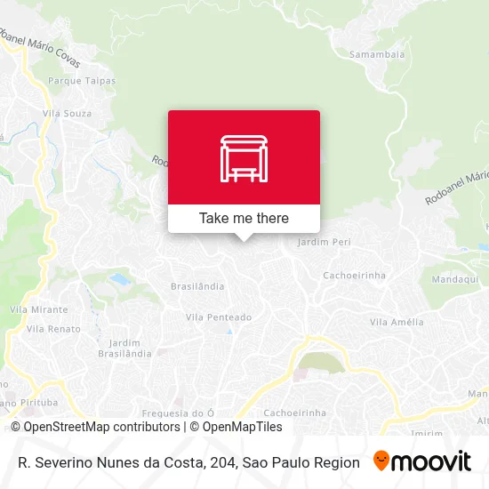 R. Severino Nunes da Costa, 204 map