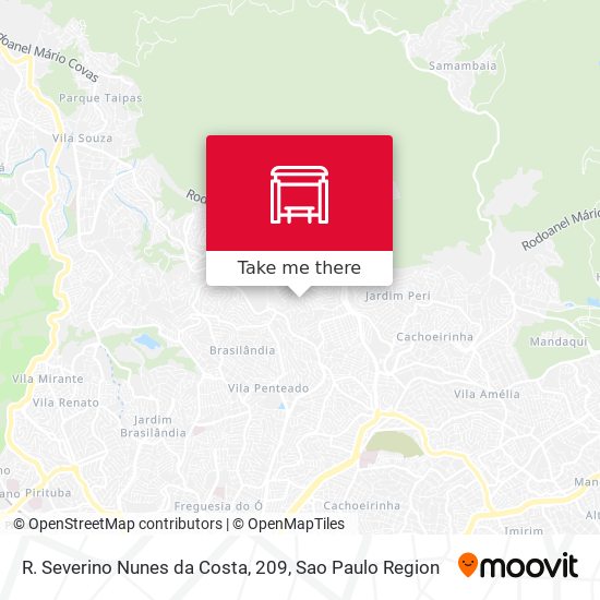 R. Severino Nunes da Costa, 209 map