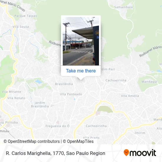 R. Carlos Marighella, 1770 map