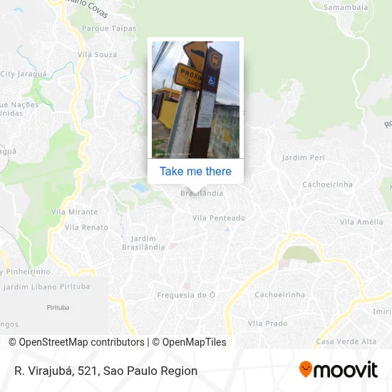 R. Virajubá, 521 map