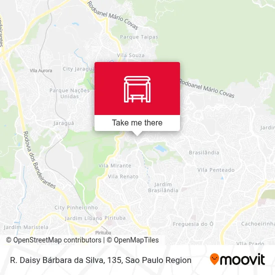 R. Daisy Bárbara da Silva, 135 map