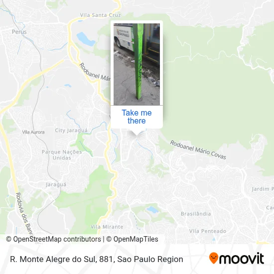 R. Monte Alegre do Sul, 881 map