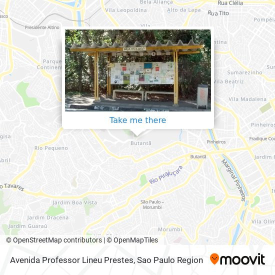 Avenida Professor Lineu Prestes map