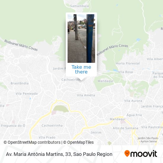Mapa Av. Maria Antônia Martins, 33