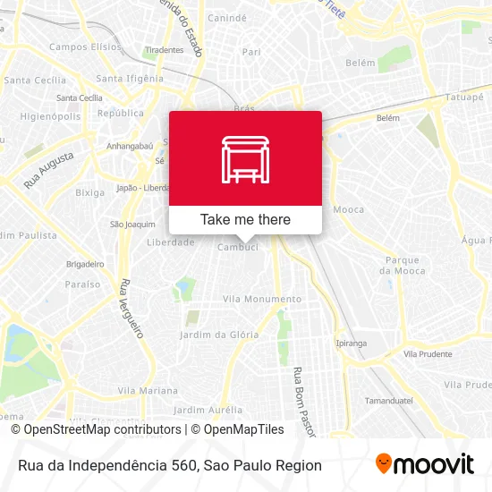 Rua da Independência 560 map