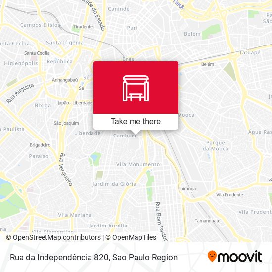 Rua da Independência 820 map