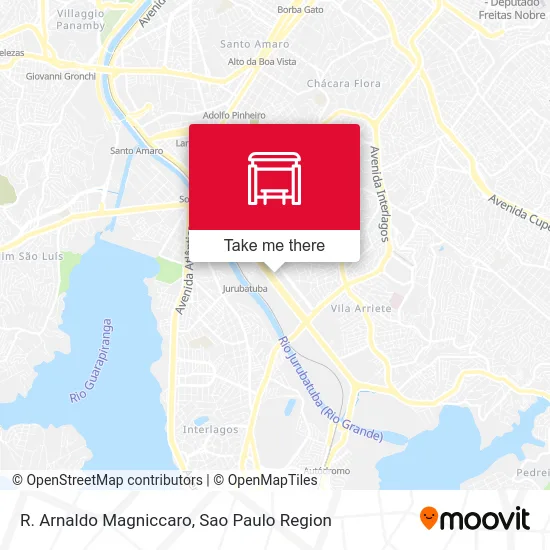 R. Arnaldo Magniccaro map