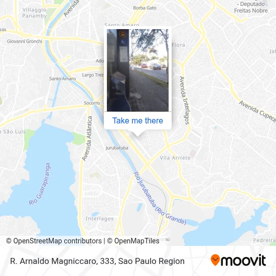 R. Arnaldo Magniccaro, 333 map