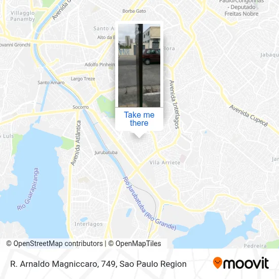 R. Arnaldo Magniccaro, 749 map