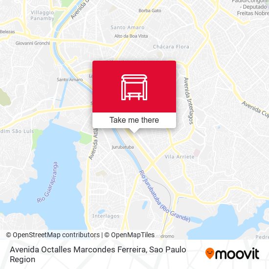 Mapa Avenida Octalles Marcondes Ferreira