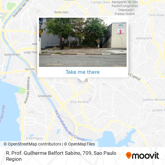 R. Prof. Guilherme Belfort Sabino, 709 map