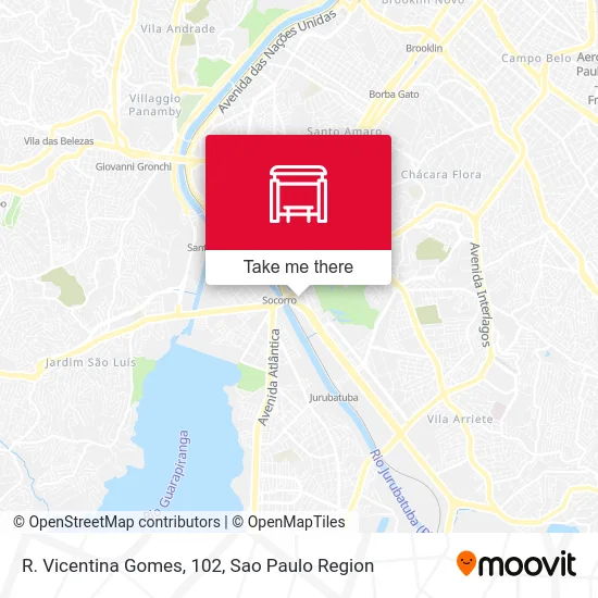 R. Vicentina Gomes, 102 map