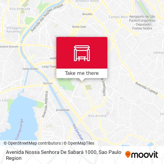 Mapa Avenida Nossa Senhora De Sabará 1000