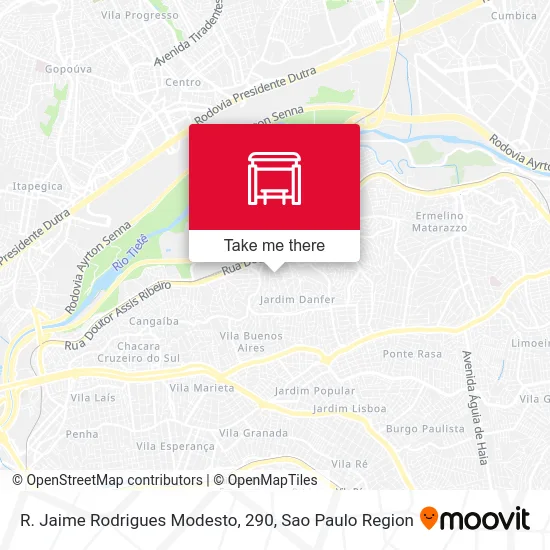 R. Jaime Rodrigues Modesto, 290 map