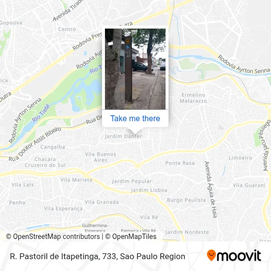 R. Pastoril de Itapetinga, 733 map