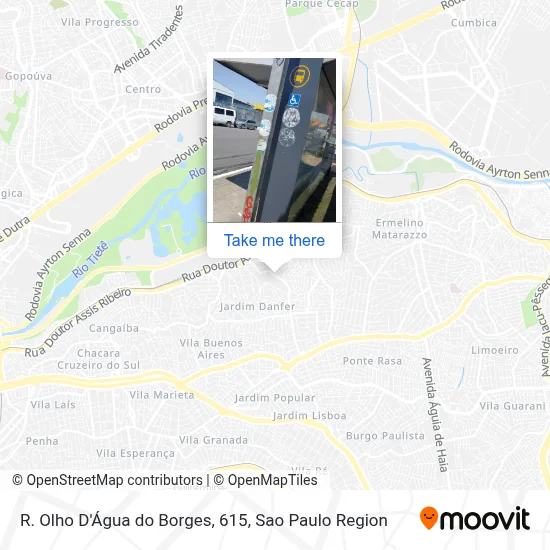 R. Olho D'Água do Borges, 615 map