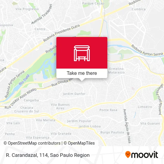 R. Carandazal, 114 map