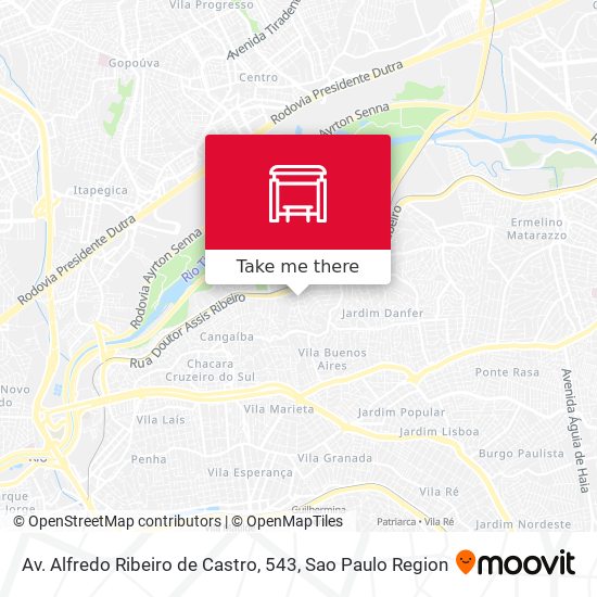 Mapa Av. Alfredo Ribeiro de Castro, 543