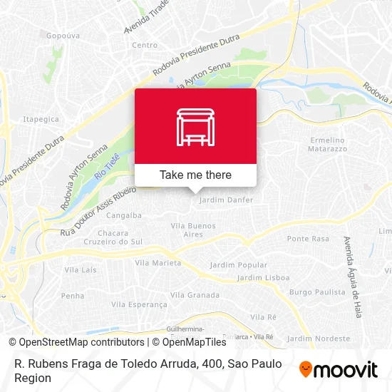 R. Rubens Fraga de Toledo Arruda, 400 map