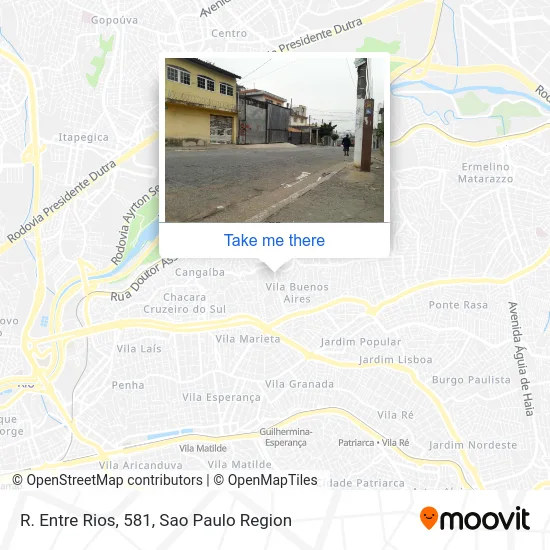 R. Entre Rios, 581 map