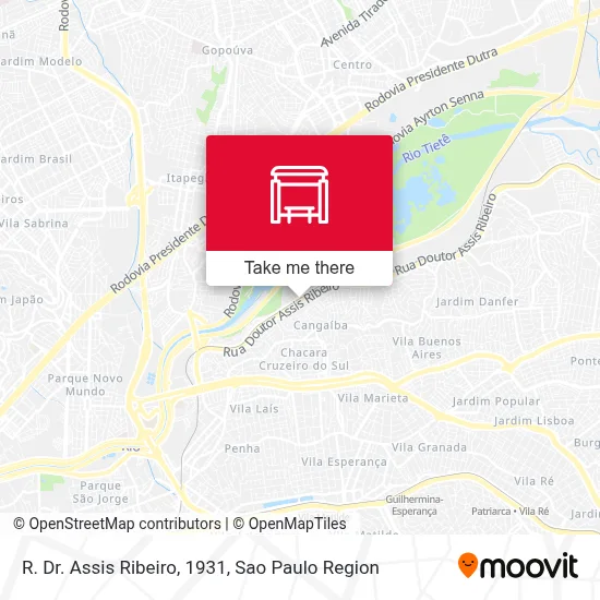 R. Dr. Assis Ribeiro, 1931 map