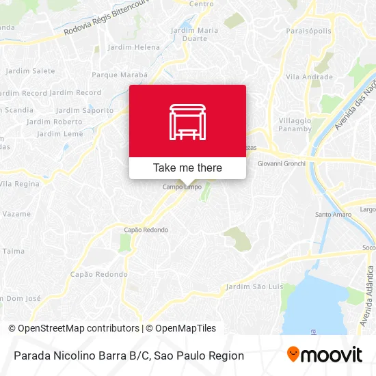 Mapa Parada Nicolino Barra B/C
