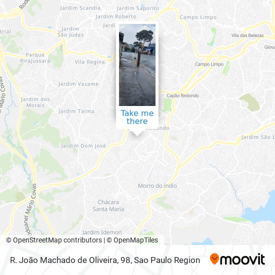 Mapa R. João Machado de Oliveira, 98