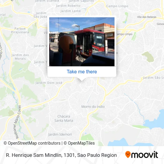 R. Henrique Sam Mindlin, 1301 map