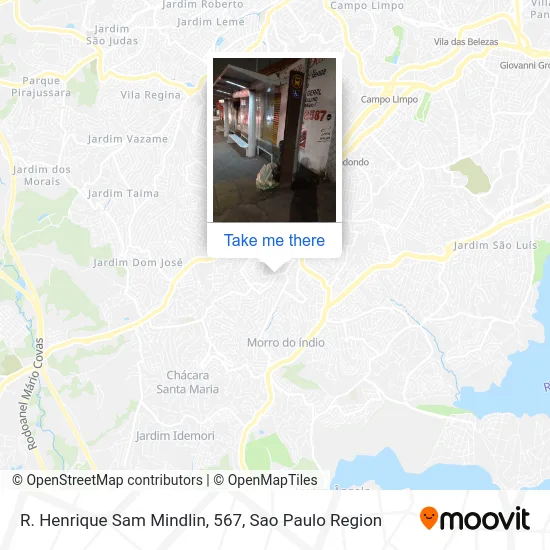 R. Henrique Sam Mindlin, 567 map