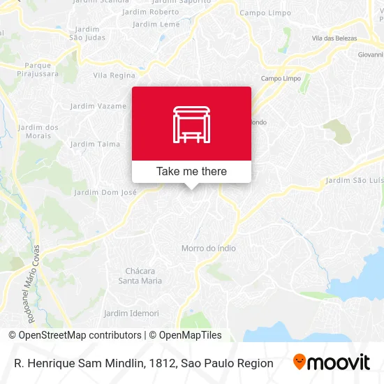 R. Henrique Sam Mindlin, 1812 map