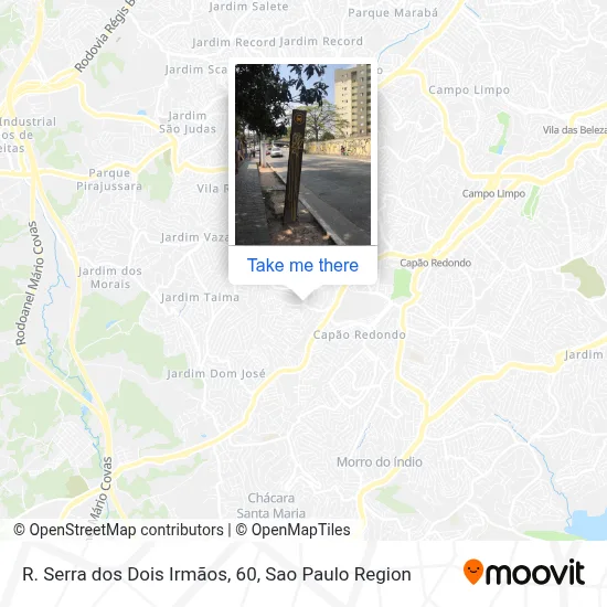 R. Serra dos Dois Irmãos, 60 map