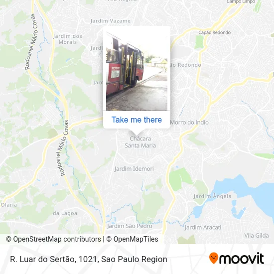 R. Luar do Sertão, 1021 map