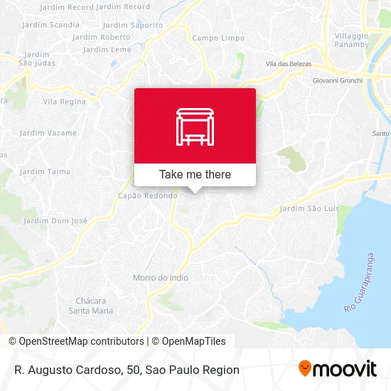 R. Augusto Cardoso, 50 map