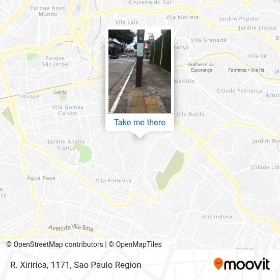 R. Xiririca, 1171 map