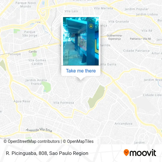 R. Picinguaba, 808 map