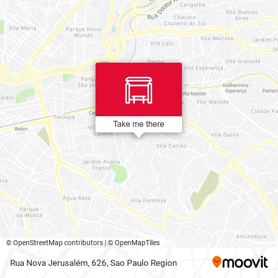 Rua Nova Jerusalém, 626 map