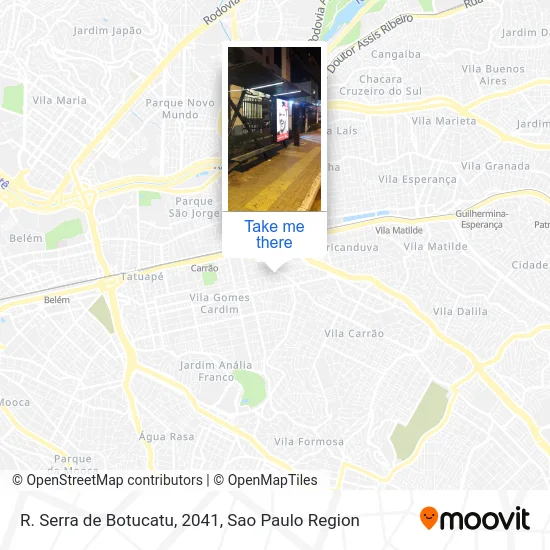 R. Serra de Botucatu, 2041 map
