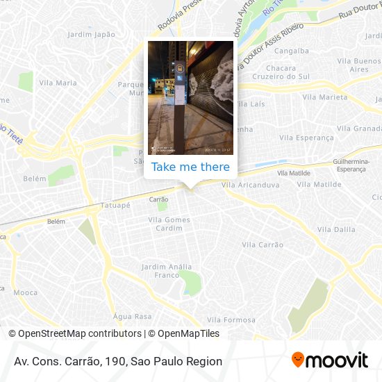 Av. Cons. Carrão, 190 map